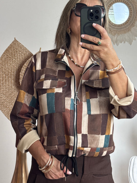 Veste Ambre marron