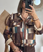 Veste Ambre marron