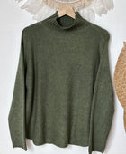 Pull maille col cheminé