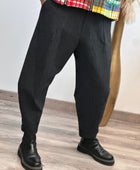 Pantalon noir chiné