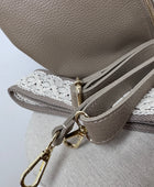Sac banane cuir beige  + 2 sangles