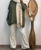 Pantalon crème cocooning