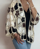 Gilet crochet noir
