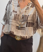 Blouse Ninon marron beige