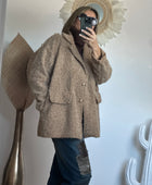 Veste moumoute camel