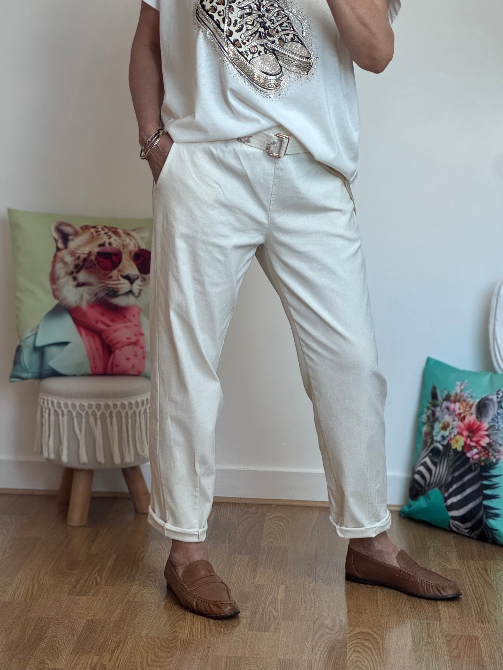 Pantalon crème confort TU 40/48