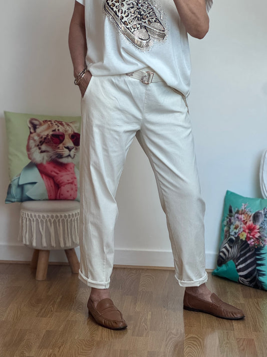 Pantalon crème confort TU 40/48