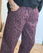 Pantalon Léo lie de vin TU 40/48