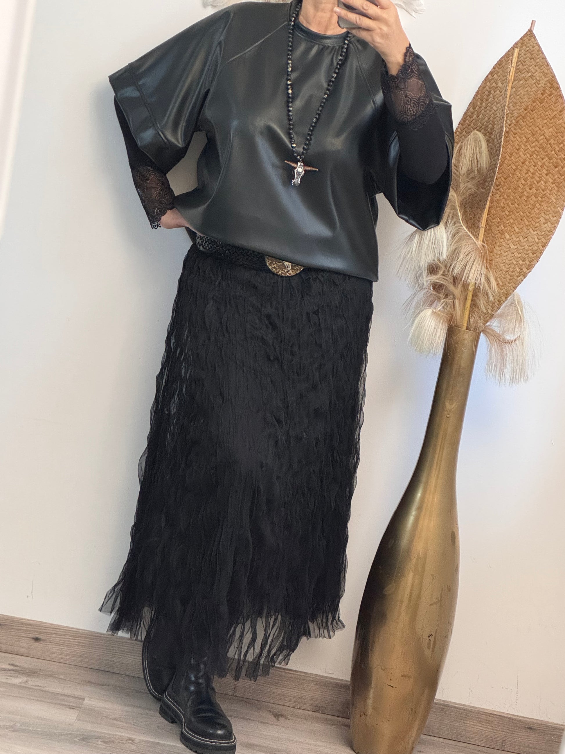 Jupe tulle noire TU 38/46