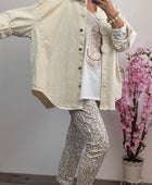 Veste Nina jeans crème