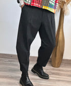 Pantalon noir chiné