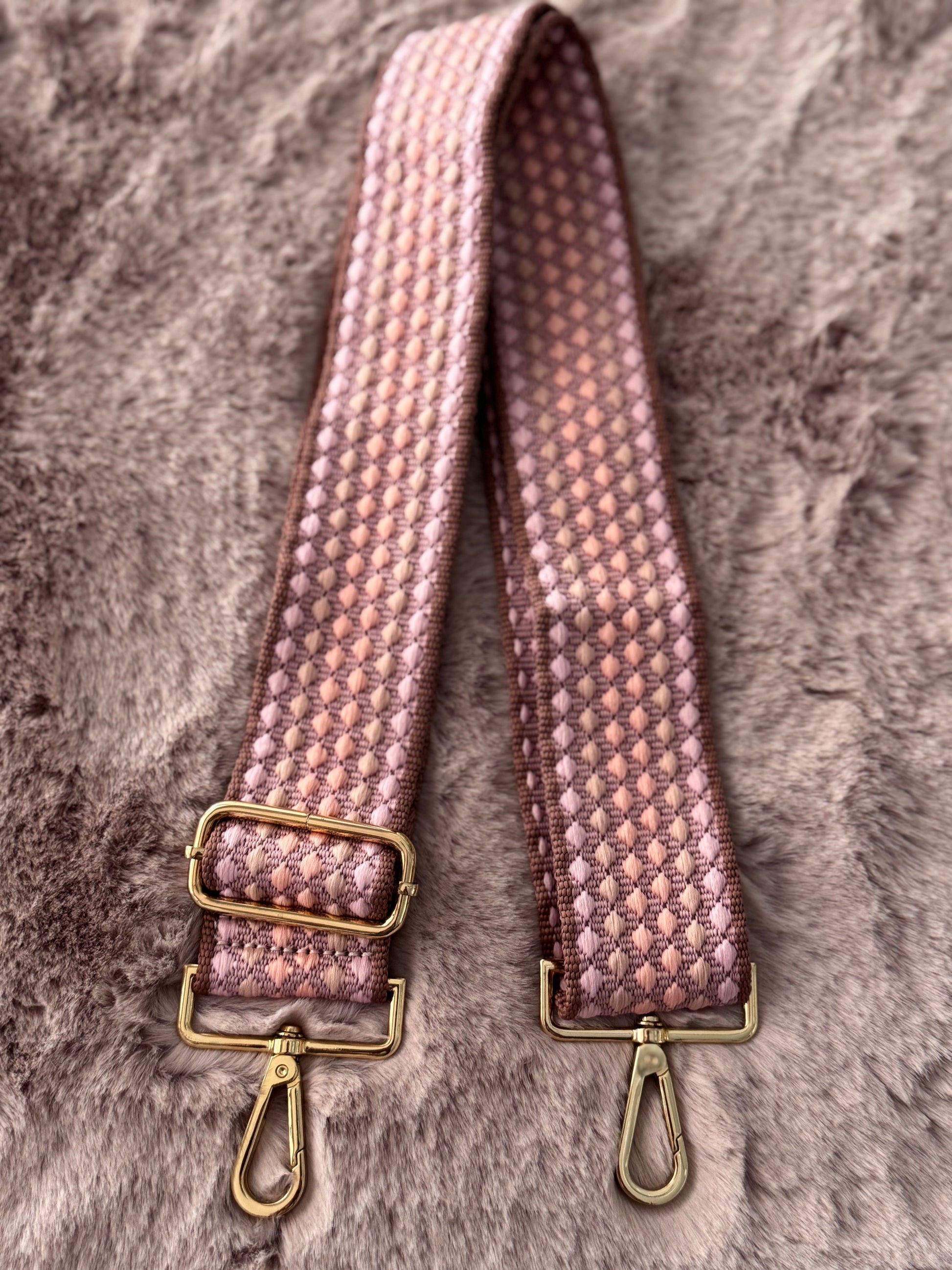 Sangle ou bandoulière pour sac à main bleue