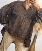 Blouse Rosalie Léo marron