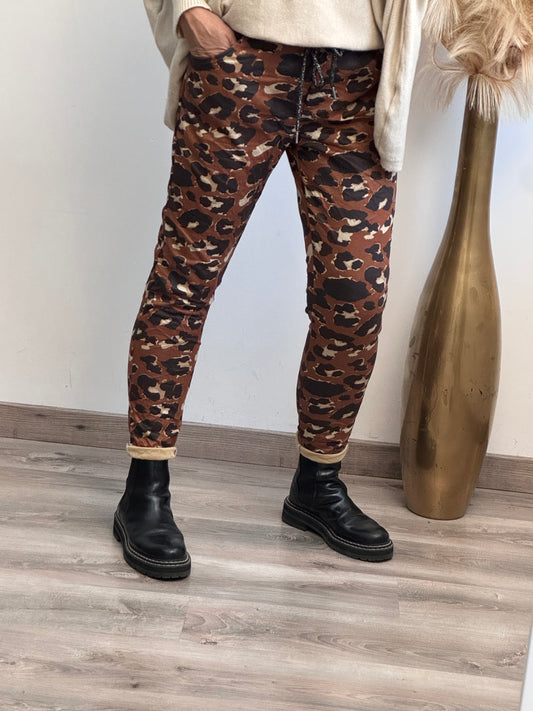 Pantalon suédine Léo
