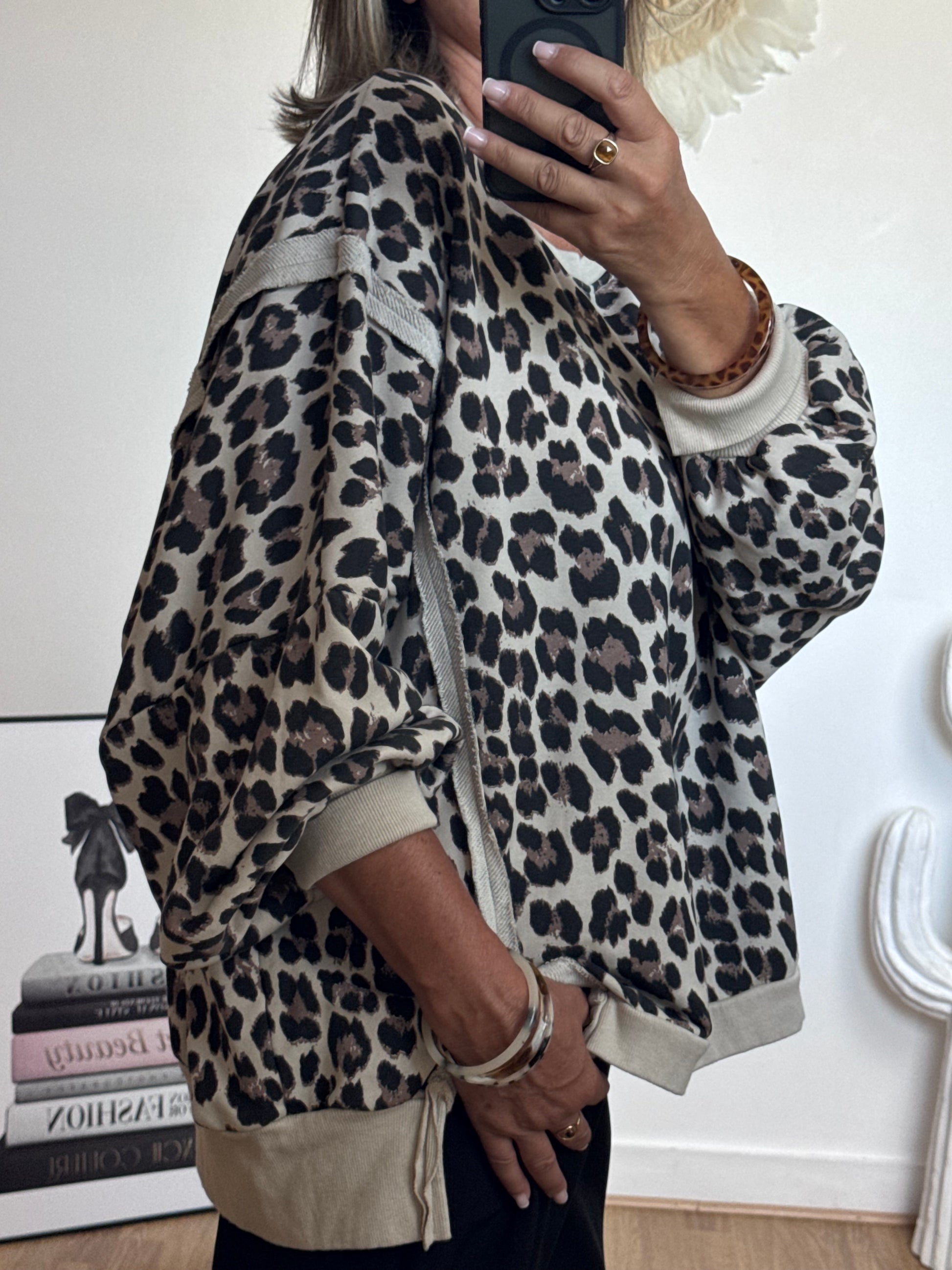 Sweat-shirt oversize LEO TU 38/50