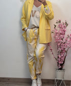 Pantalon tie and dye jaune TU 40/48