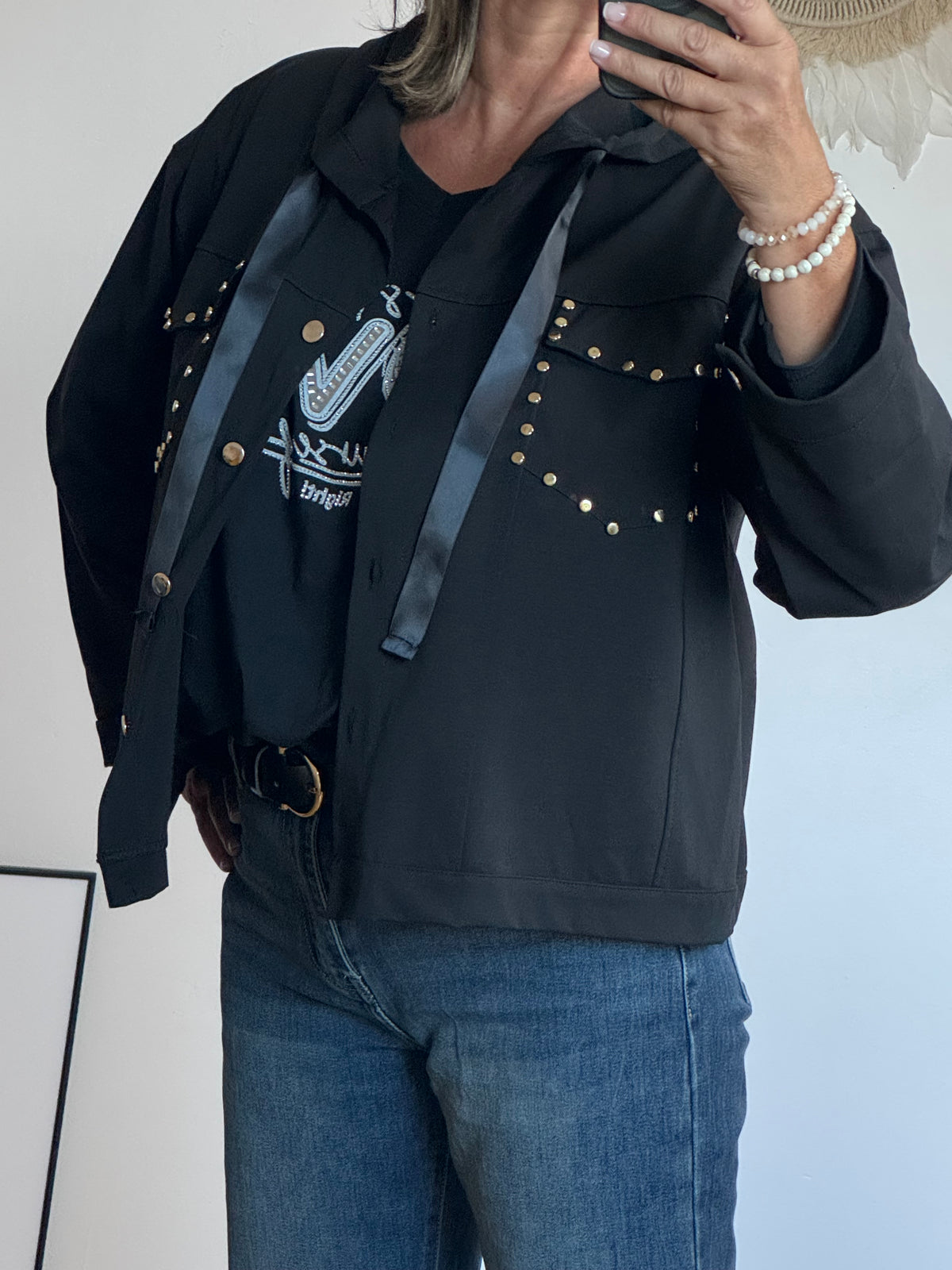 Veste casuel Gold noir