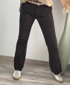 Pantalon flare velours chocolat
