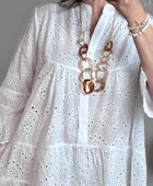Robe broderie anglaise blanche TU 38/44