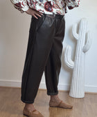 Pantalon SIENNA 🤎 similicuir marron TU 38/46