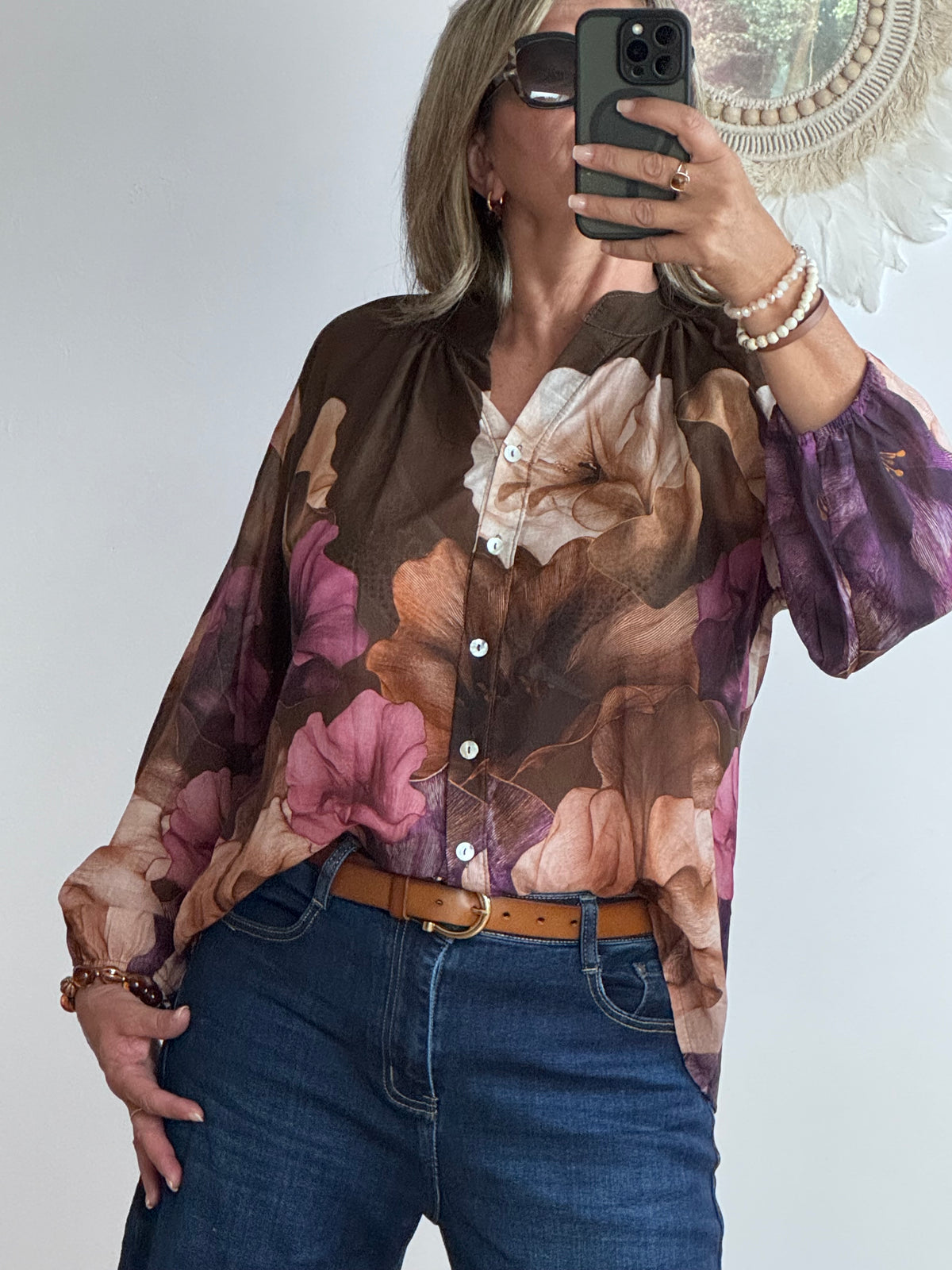 Blouse Lola marron