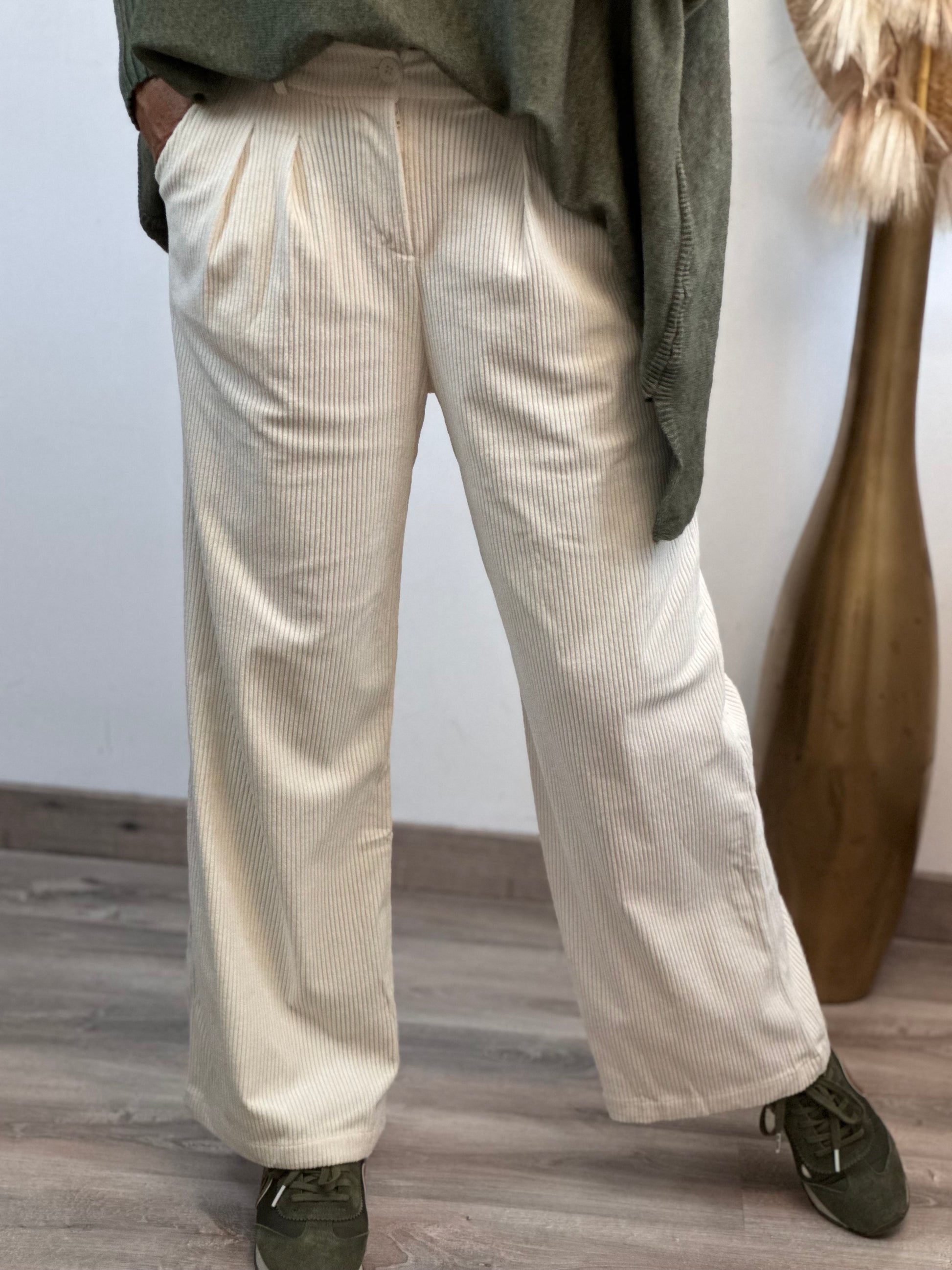 Pantalon crème cocooning