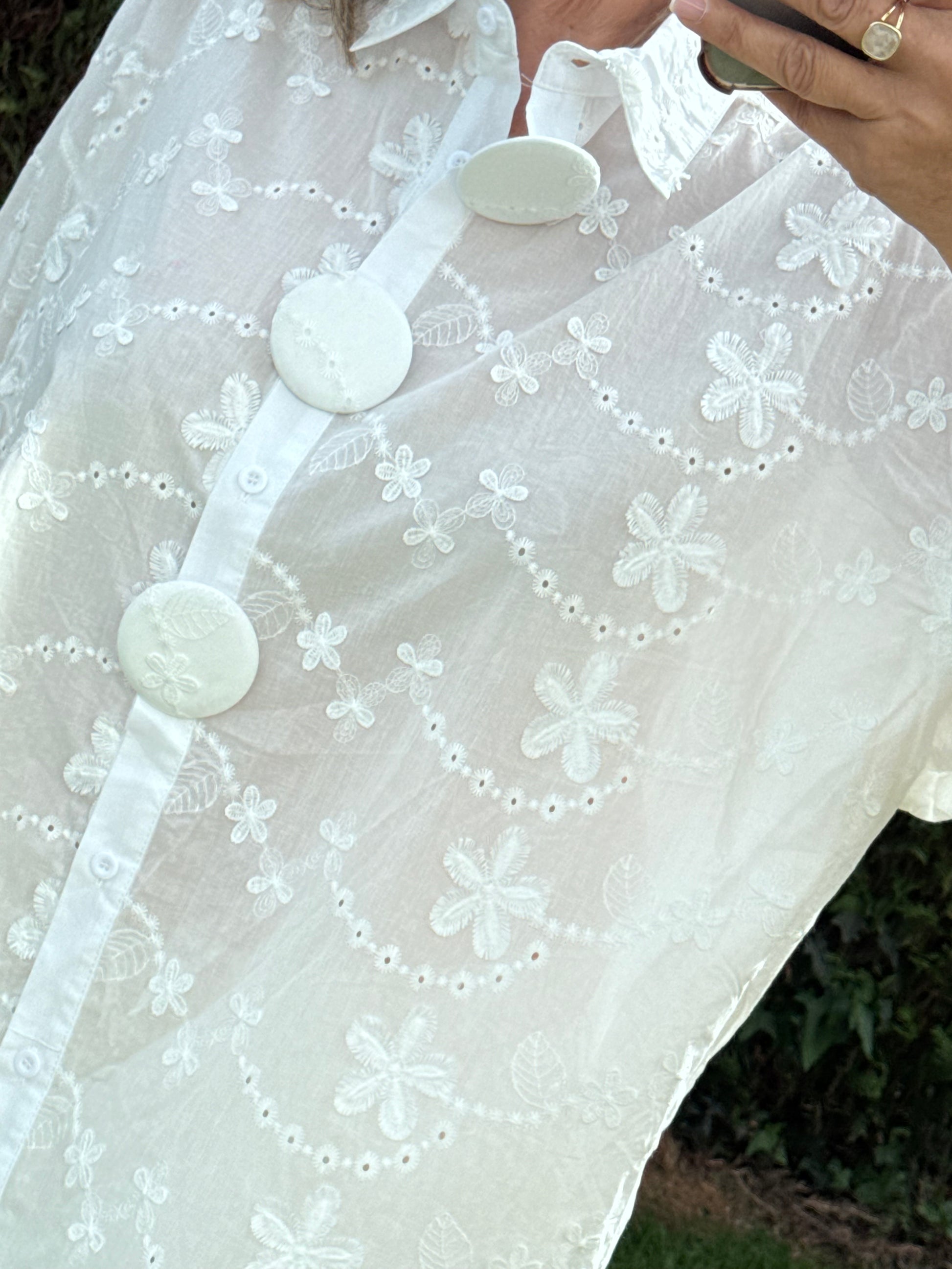 Chemise Nina broderie blanche