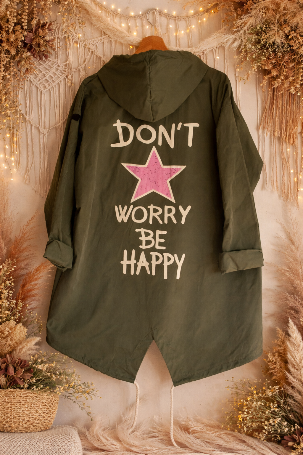 Veste coupe vent Be Happy kaki