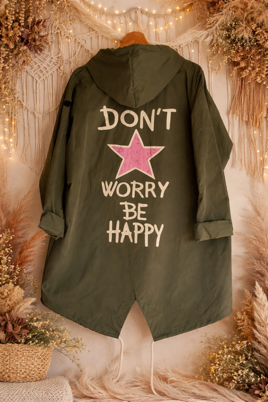 Veste coupe vent Be Happy kaki