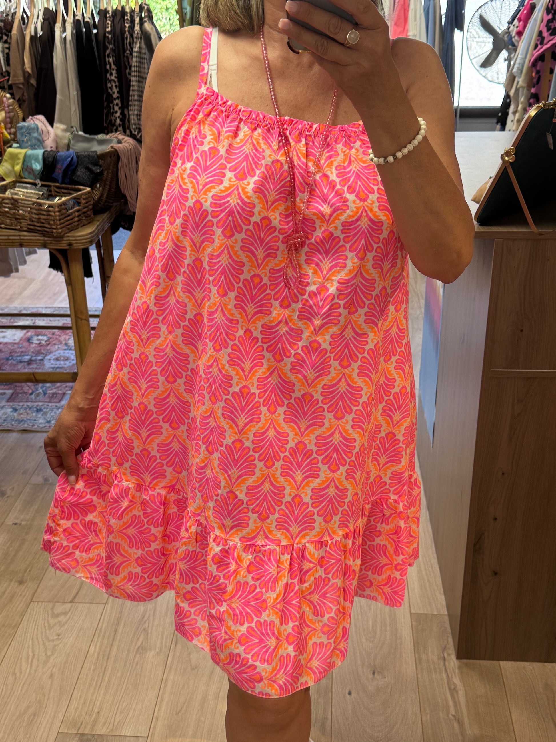 Robe d’été en coton multiples imprimés du 1 au 9