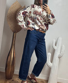 Jean barrel bleu denim