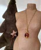 Collier avec pendentif résine