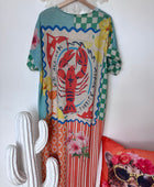 Robe lurex multicolore