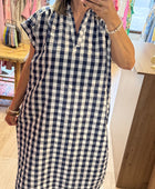 Robe Vichy bleu marine