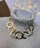 Collier anneaux dorés