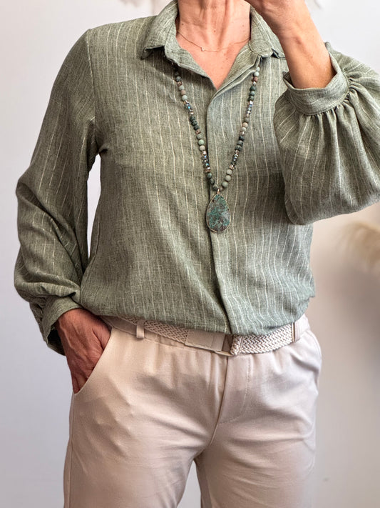 Chemise Lou kaki