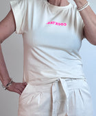 Teeshirt cocktail beige