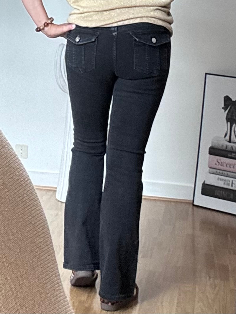 Jeans flare noir
