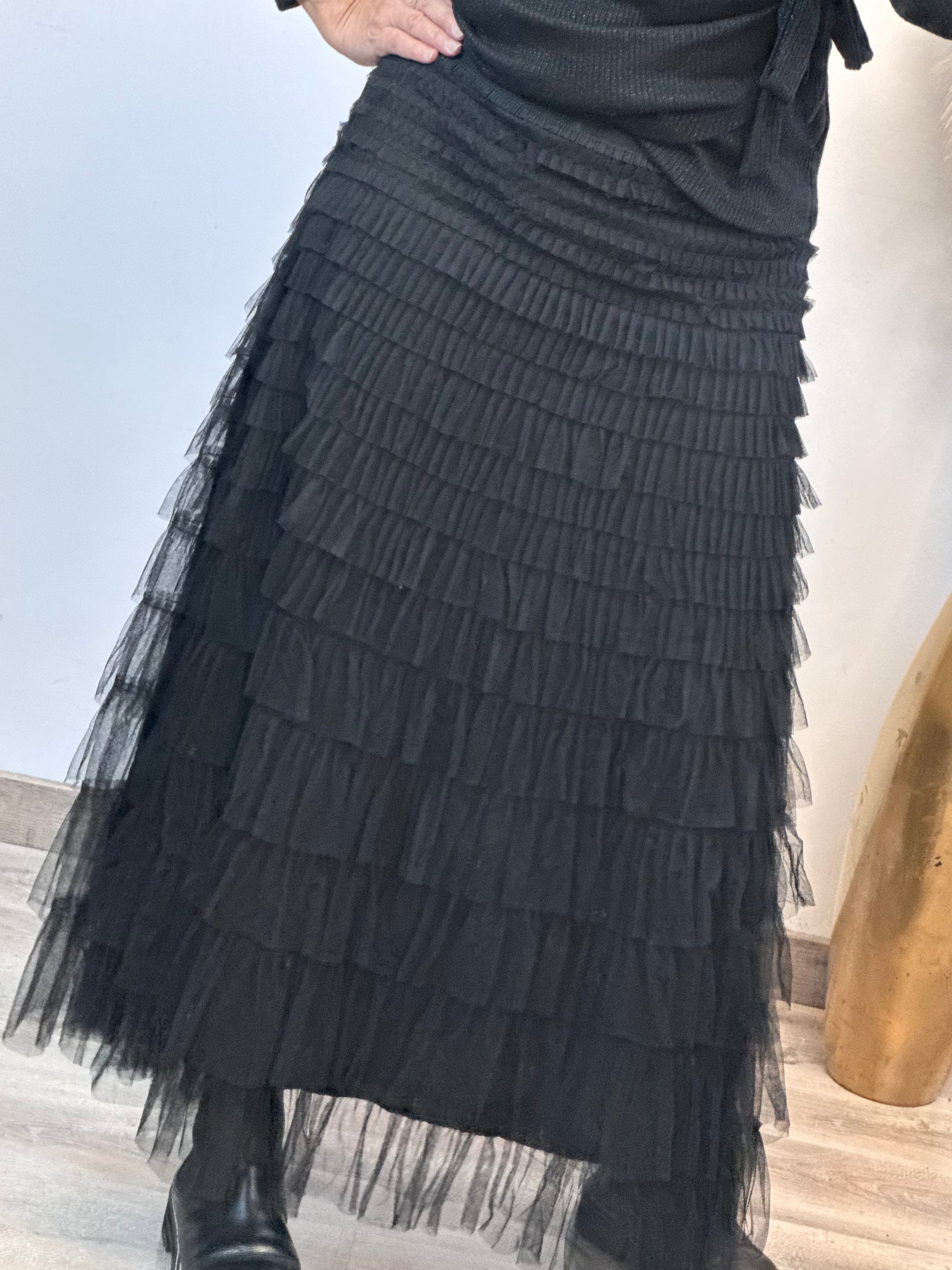 Jupe noire tulle