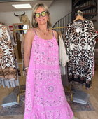 Robe bandana rose