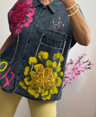 Chemise jeans Flowers