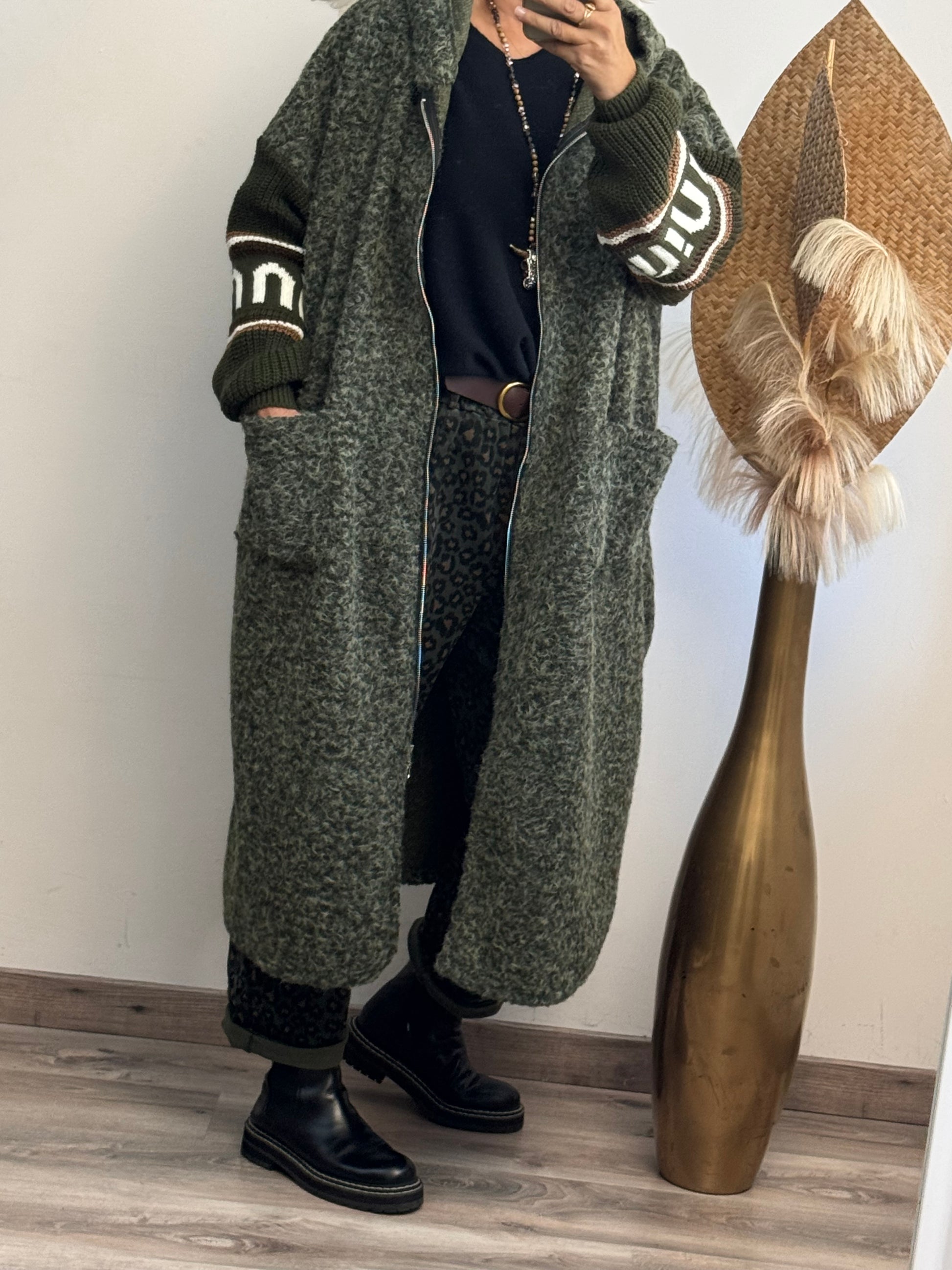Manteau Esteban kaki