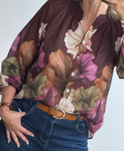 Blouse Lola lie de vin