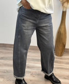 Jean balloon gris