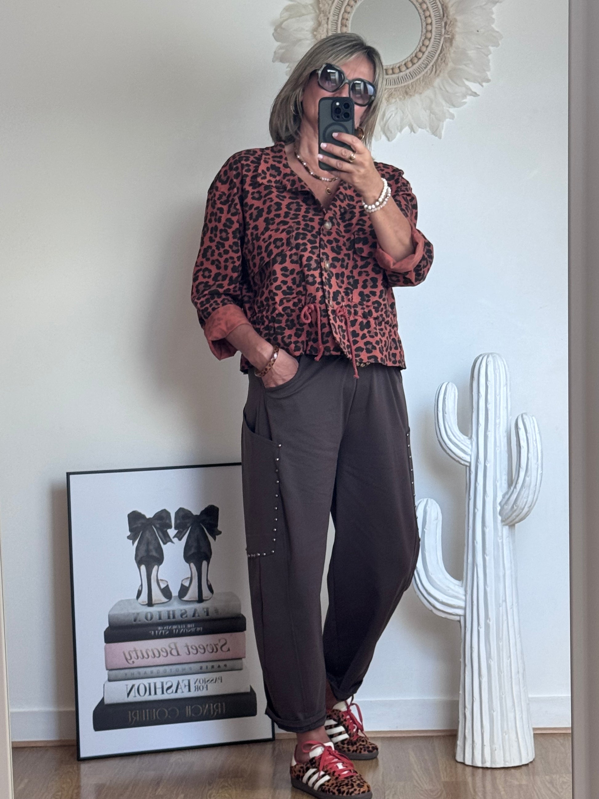 Pantalon marron love 38/46