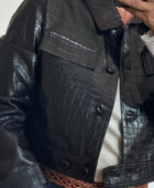 Blouson similicuir croco TU 36/44