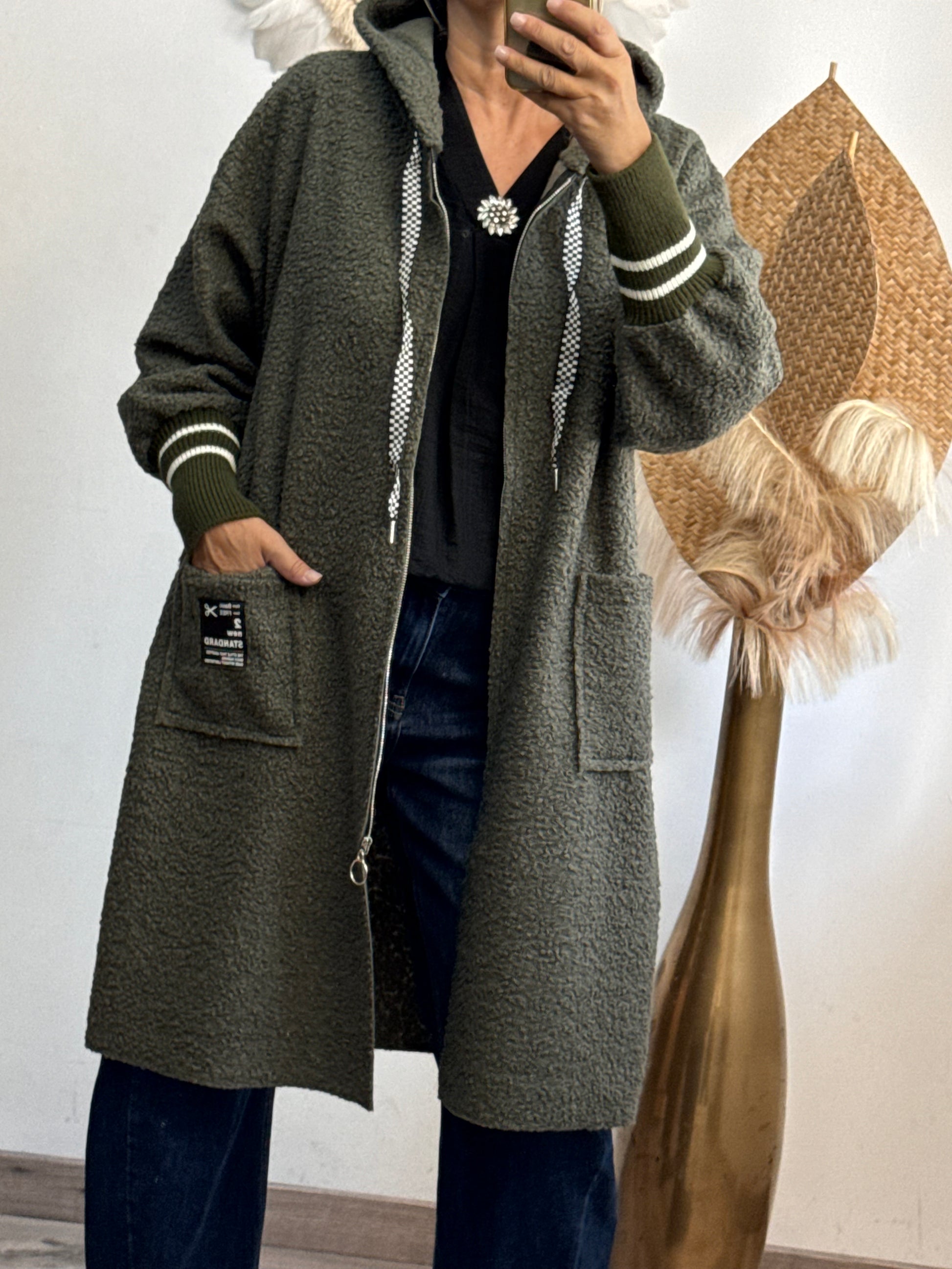 Manteau Octave kaki