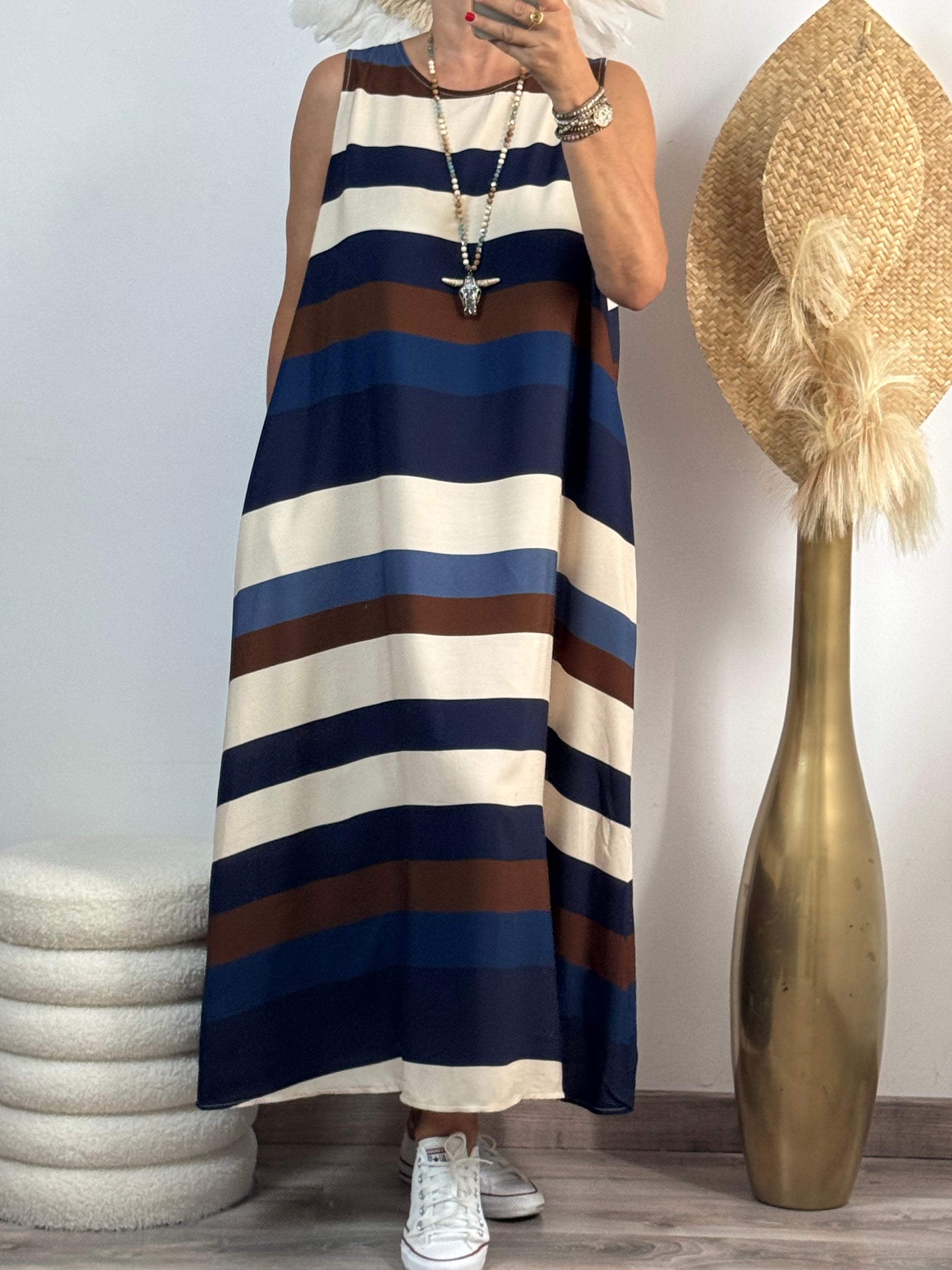 Robe longue Clara Marine