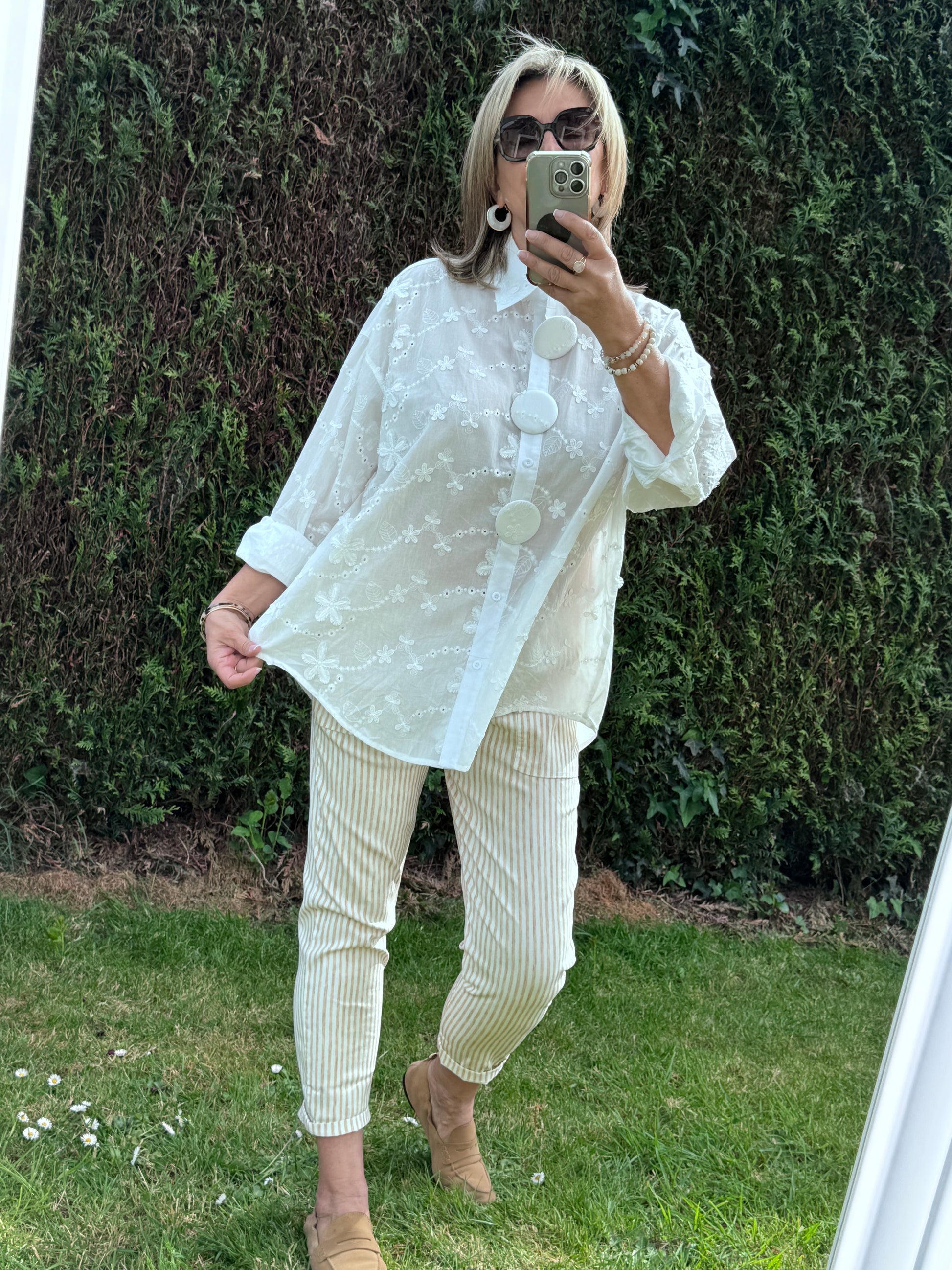 Chemise Nina broderie blanche