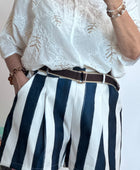 Short rayé marine TU 42/48